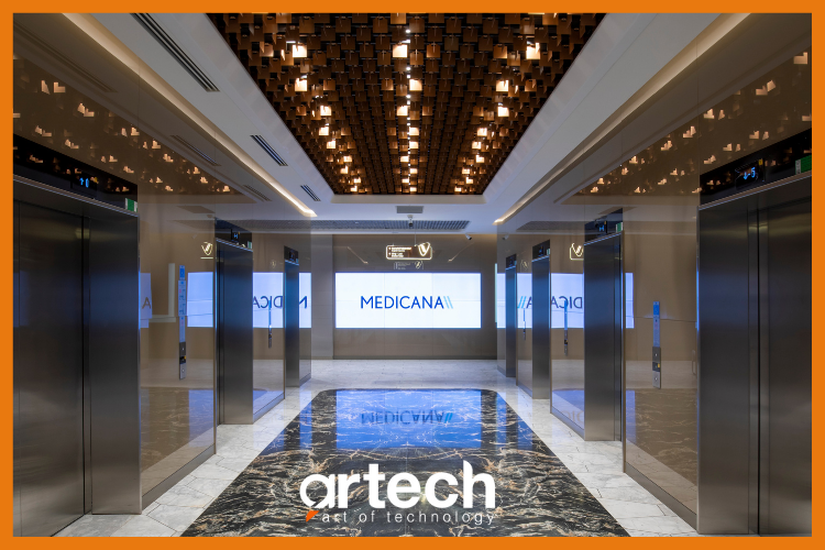 We Positioned Our Artech Digital Signage Solutions in Medicana Ataşehir Hospital.